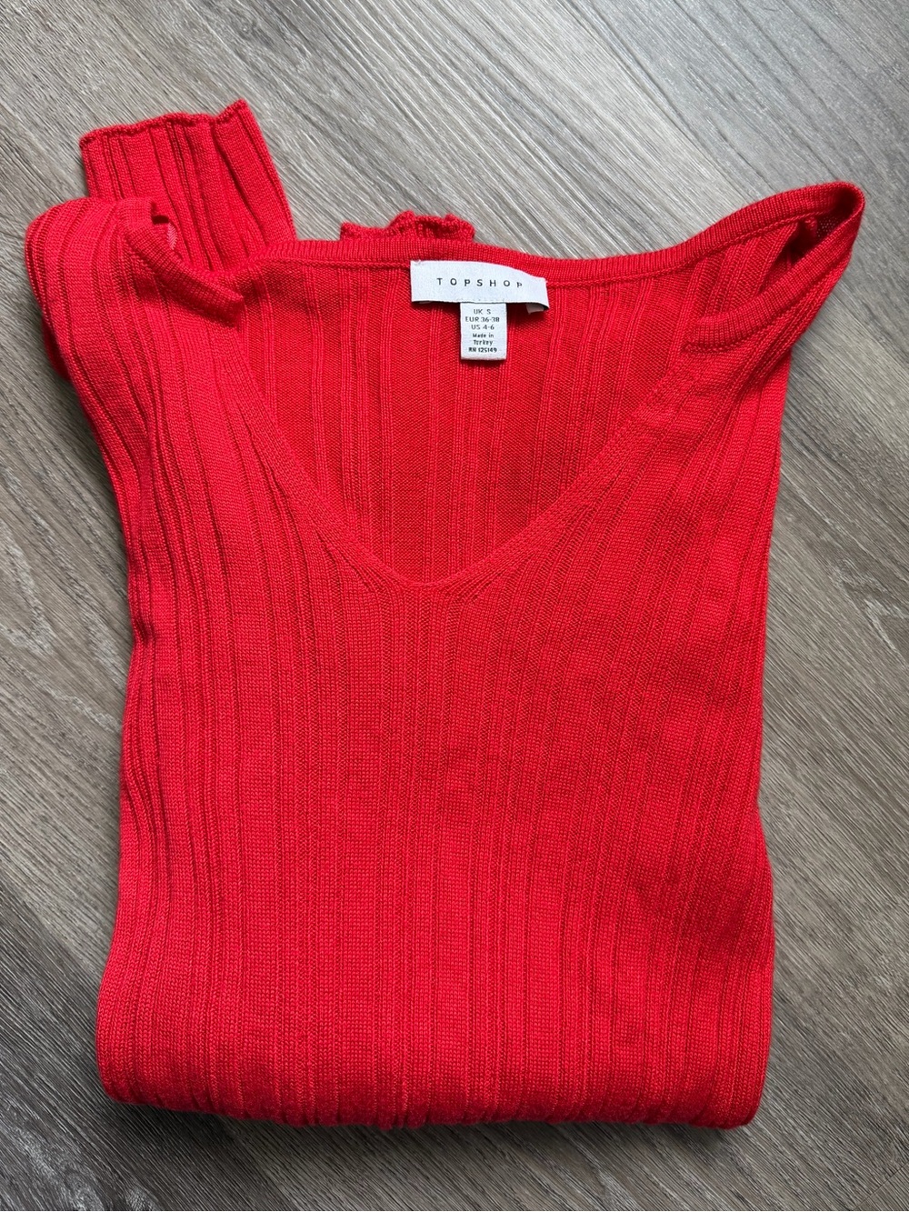 Topshop ribbed long sleeve
